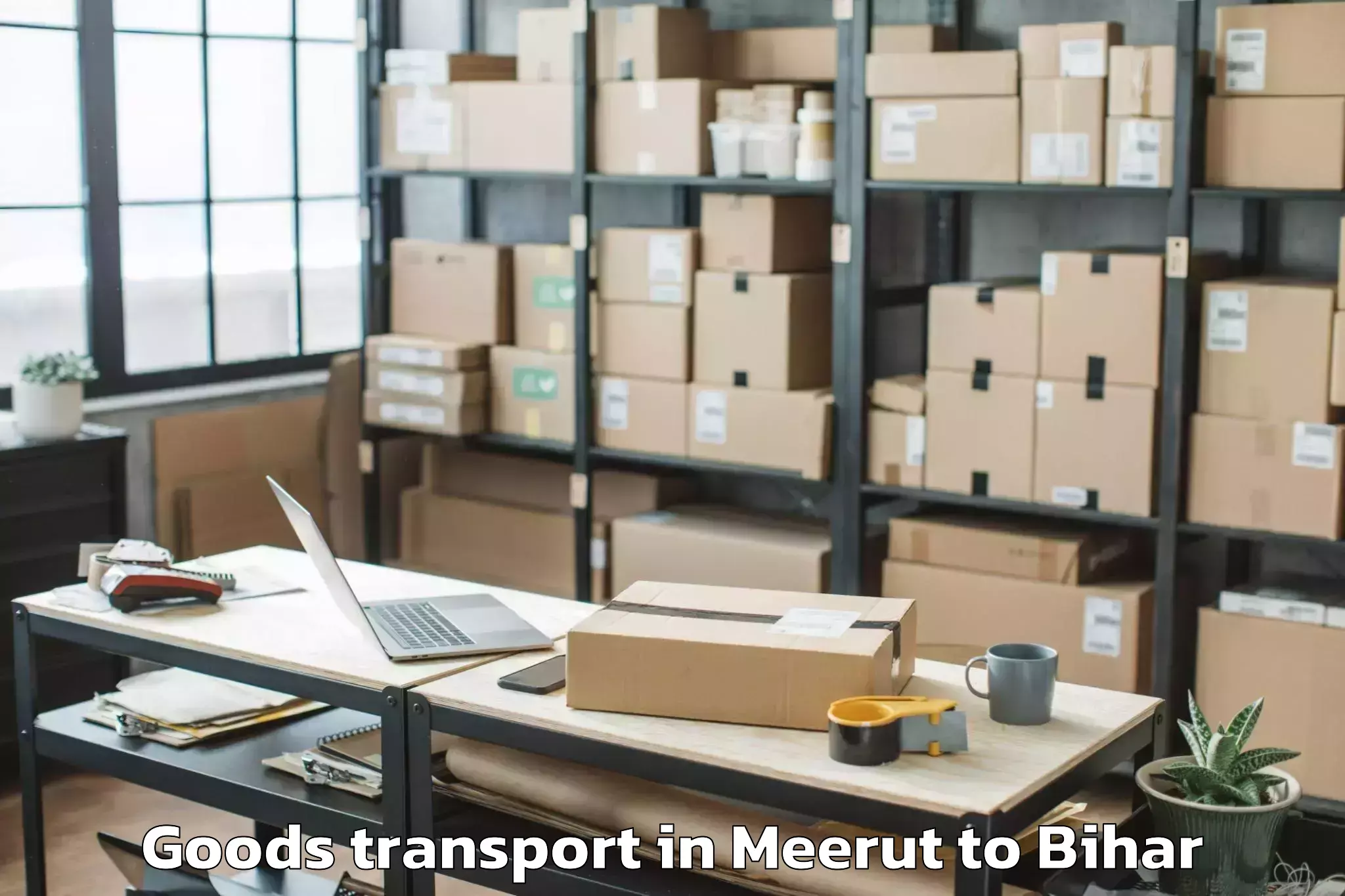 Discover Meerut to Bihar Goods Transport